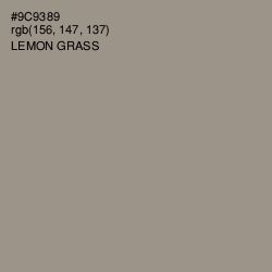 #9C9389 - Lemon Grass Color Image